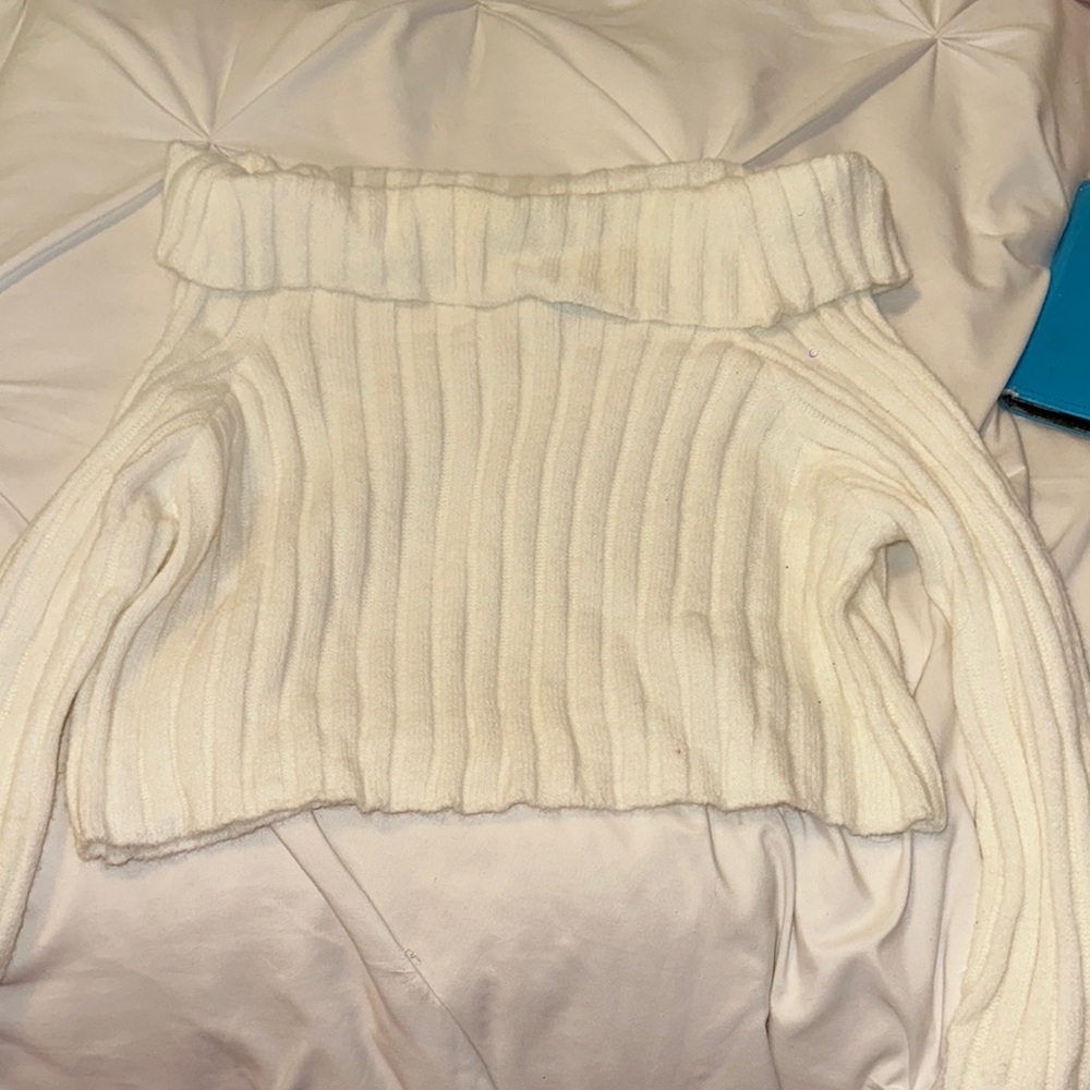 Princess Polly White Cowl Neck Sweater
